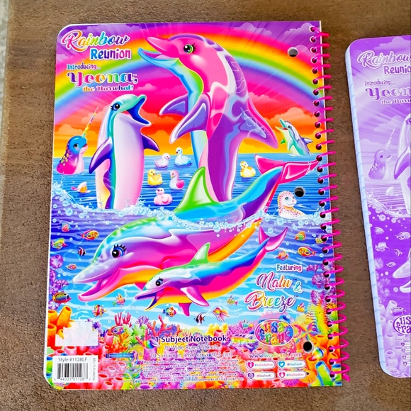 Lisa frank notebook set spiral and composition NEW retro glitter - Picture 5 of 8
